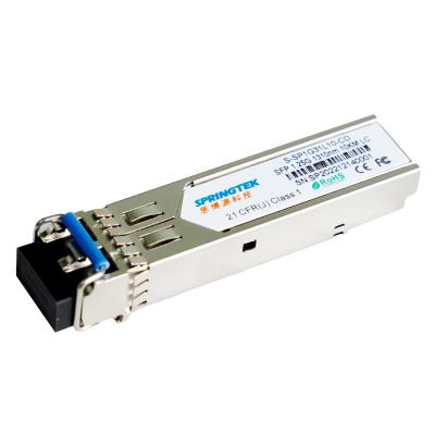 China OEM ​1.25Gbps SFP Compatible Transceiver SFP 1310nm 10km  LC Optical Transceiver Module With DDM for sale
