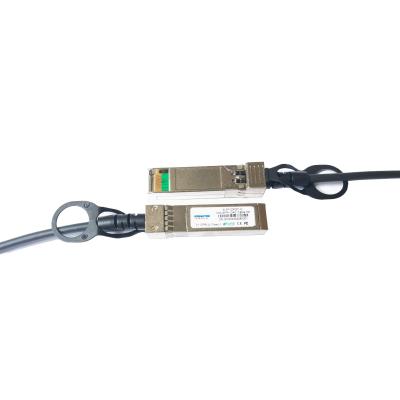 中国 DAC 1M Passive Direct Attach Copper Cable  10G SFP+ 30AWG Direct Attached Cable 販売のため