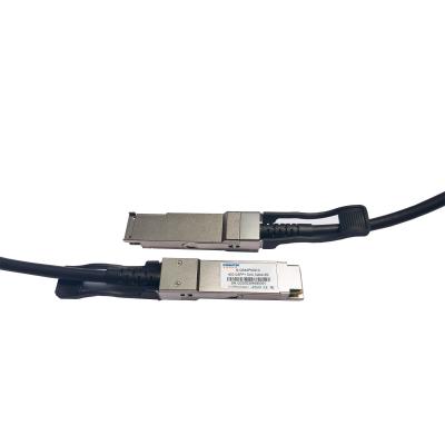 中国 2M Direct Attach Copper Cable 40G QSFP+ To QSFP+ DAC Cable 販売のため
