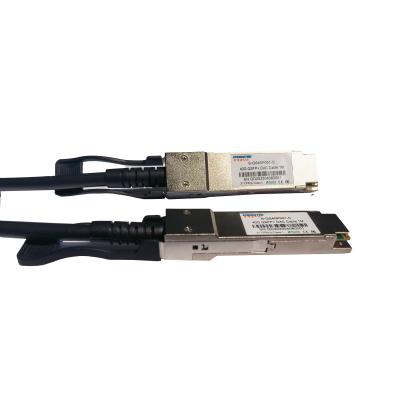 中国 1M Direct Attach Copper Cable 40G QSFP+ To QSFP+ DAC Cable 販売のため
