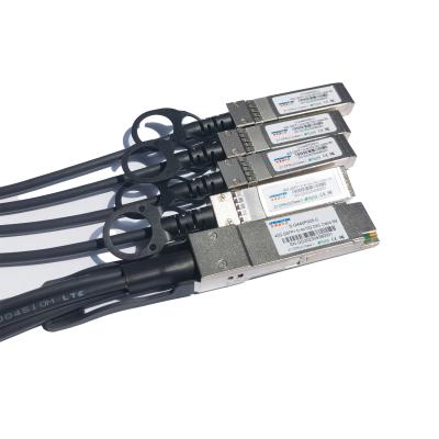 China 5M Passive Direct Attach Cable 40G QSFP+ To 4xSFP+ DAC Twinax Copper Cable à venda