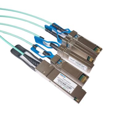 China 100G cable óptico activo QSFP28 a 4x SFP28 850nm 3M en venta