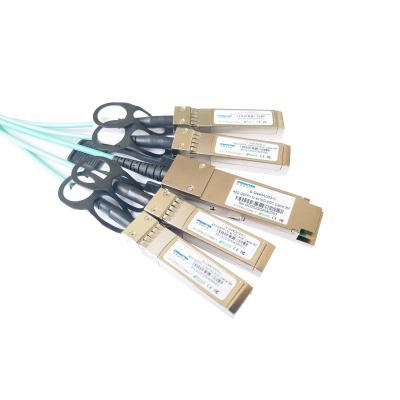 China 3M 40G QSFP+ To 4X10g SFP+ AOC Active Optical Cable MMF For Ethernet And Fiber Channel for sale