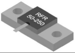 China Resistores da flange de uma C.C. 2.5GHz 9.5*9.5mm de 50 ohms 250w 1,20 VSWR à venda