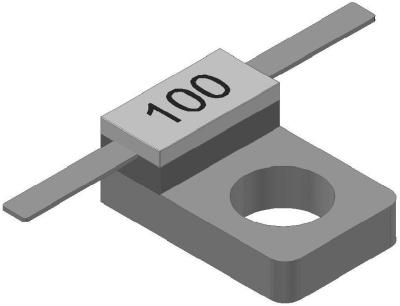 China Resistor personalizado 2.5x5mm da montagem da flange de um BeO de 20 watts à venda
