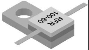 China 4ohm a 400ohm 60 ODM del resistor del reborde de BeO 6*6m m del vatio en venta