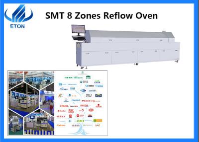 China 8 Zones Reflow Soldering Machine High Speed Reflow Oven For PCB Assembly Line for sale
