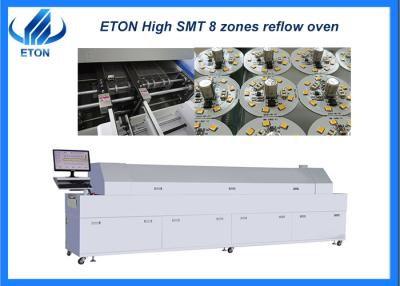 China No Lead Rail SMT Reflow Oven Heating Step By 8 Zones 450mm Mesh Belt for sale