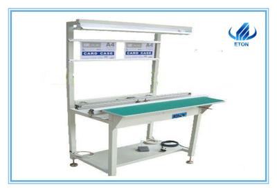 China 1.6 meters LED SMT PCB Conveyor- with light stand LED bulb light pcb conveyor for sale