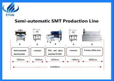 China Llevado encendiendo la cadena de producción de Smt del tablero máquina 45000cph del montaje de la impresora del horno del flujo para el tablero eléctrico en venta