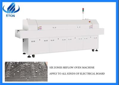 China Middle Speed Six Zones SMT Reflow Oven Machine for electrical board for sale