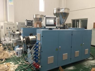 China PVC Electrical Conduit Pipe Production Line , PVC Pipe Extrusion Machine 0 - 40℃ Temp for sale