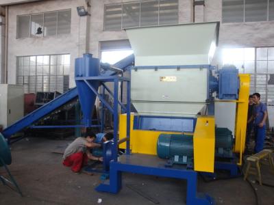 China PLC Control Double Shaft Plastic Shredder Machine With Hard Knife For Waste Films for sale