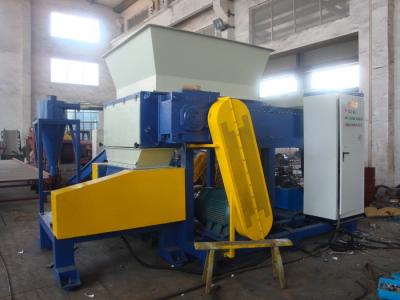 China Strong Power Double Shaft Shredder , Industrial Plastic Shredder For Waste Food Bags for sale