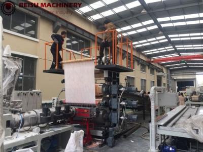China PLC Control PVC Plastic Sheet Production Line With Electric - Magnetic Heater for sale