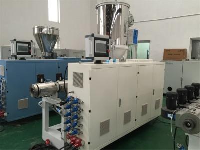 China PLC Control HDPE / PE Pipe Production Line 2.2KW Cutter Power 12 Months Warranty for sale