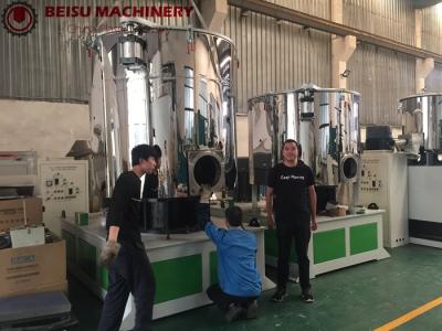 China Máquina de calefacción eléctrica del mezclador del PVC del polvo plástico de SHR -1000L para el almacenador intermediario del camino en venta