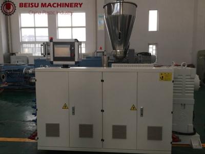 China UPVC CPVC OPVC Conical Twin Screw Extruder With SIEMENS PLC for sale