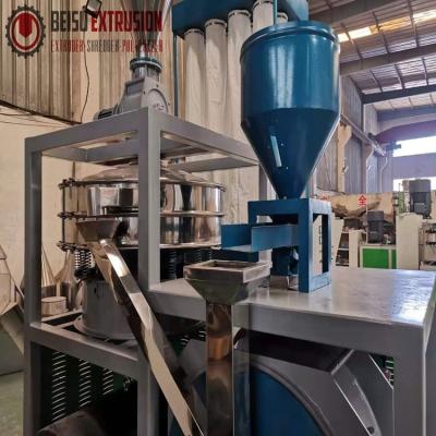 China High Speed Rotor Chamber Disc PVC Pulverizing Machine 10mm Feeding Size for sale