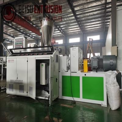China 1440rpm Soft Plastic PVC Pelletizing Making Machine With Extruder Knife Cutter for sale