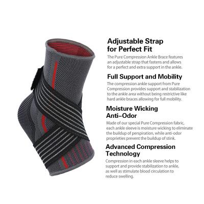 China 2020 New Product Melenlt Breathable Ankle Support Knit Ankle Straps for Sports Protect for sale