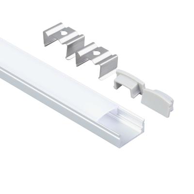 Chine La surface de profil de lumière du logement LED du diffuseur LED de PC a monté le profil en aluminium de bande de LED à vendre