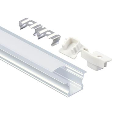 China Factory 6063 Aluminum Alloy Recessed Led Profiles For Cabinet Lighting for sale