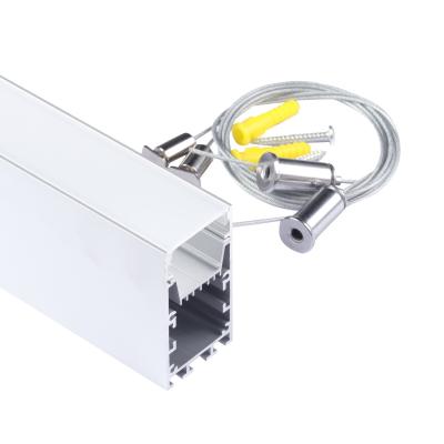 China Office Lighting U Shape Suspended Led Aluminum Profile Channel Up To 13mm for sale
