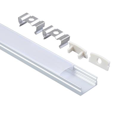 China U Shape Silver Black White Extrusion Channel LED Aluminum Profile For Strip Light for sale