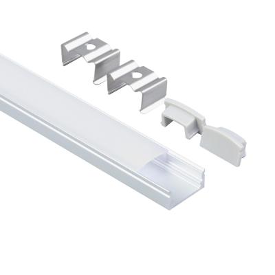 China Slim 8mm Surface Led Strip Aluminum Profile , Linear Light Custom Led Channel for sale