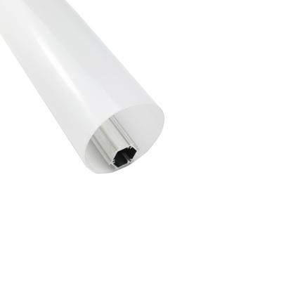 Chine Tube LED en aluminium de forme ronde d'angle de faisceau de 360 degrés allumant le profil pour la lumière de bureau à vendre
