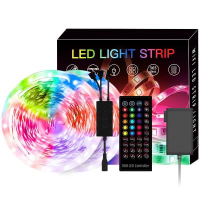 China Remote Control 12V RGB LED Strip 5050 10m For Home Decoration for sale