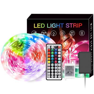 China Luces de tira elegantes de la atmósfera LED 5050 RGB coloridas con control de la voz de la música en venta