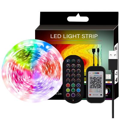 China USB 5V Smart LED Strip Lights 5050 RGB Color For TV Background CE Certificate for sale