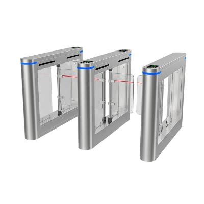 China 2021 Ankuai Factory Discount Eazy Install Fast-moving Swing Barrier Turnstile Gate With Face Recognition for sale