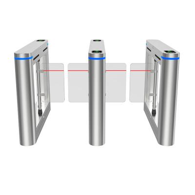 China Access Control Gate Smart Card Supermarket Barrier Automatic Opening Swing Turnstile for sale