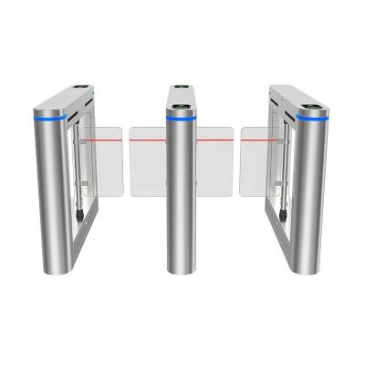 China Access Control Flap Half Height Swing Turnstile Gate 304 Stainless Steel for sale