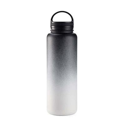 China Powder Coated SS Water Bottle Double Wall Vacuum Insulated 22oz Wide Mouth for sale
