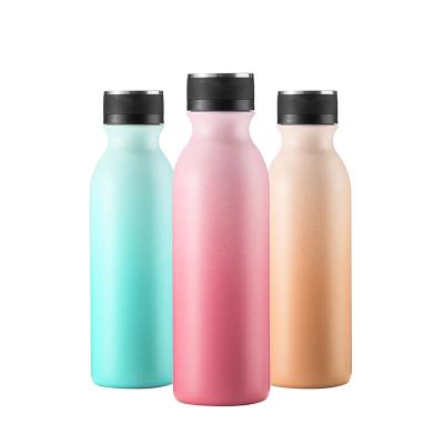 China Colorful Painting Vacuum Insulated Travel Water Bottle Matte Finished for sale
