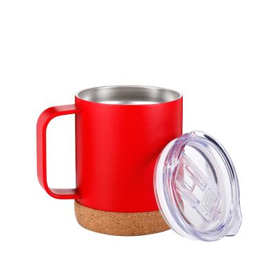 China Portable Insulated Stainless Steel Tumblers Travel Coffee Mug With Handle for sale