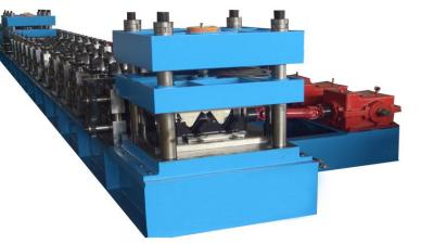 China Two Waves 2mm-4mm Sheet Thickness Highway Guard Rail Roll Forming Machine With Line Speed 5 - 20m/min for sale