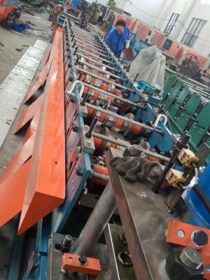 China Chain Drive 18 Stations Fire Damper Metal Fabrication Equipment Roll Forming Speed 10m / min for sale