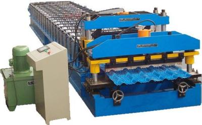 China Hydraulische Kraft-automatisches Metalldeckungs-Blatt glasig-glänzende Fliese, die Maschine das 5 Tonnen-Handbuch Decoiler macht zu verkaufen