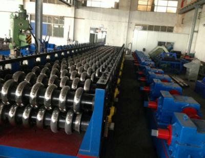 China 55Kw Hydraulic Power 18 Stations Steel Silo Panel Roll Forming Machine Customized PLC Control System for sale