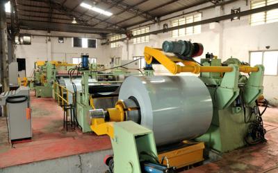 China bobina de aço de 6mm x de 1600mm que corta a linha máquina de corte de aço 40m/minuto à venda