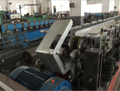 China Galvanized Steel Curtain Fire Damper Frame Flange Roll Forming Machine Production Line Speed 6-10m/min for sale