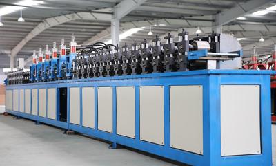 China Galvanized Steel Tee Grid Roll Forming Equipment PLC T Grid  Bar Product Line High Speed for sale