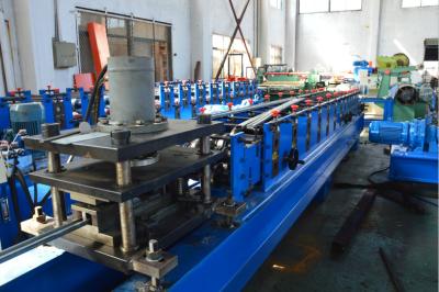 China 0.5-1mm Galvanized Steel Grage Door Track Roll Forming Machine 16 Stations Durable for sale