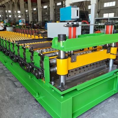 China 0.3 - 0.8mm Ppgi Color Coated Zinc Metal Plate Roofing Sheet Corrugated Sheet Machine for sale
