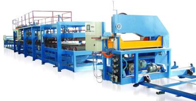 China Color Steel Sheet 0.4 - 0.8mm PU Sandwich Panel Making Machine Production Line for sale